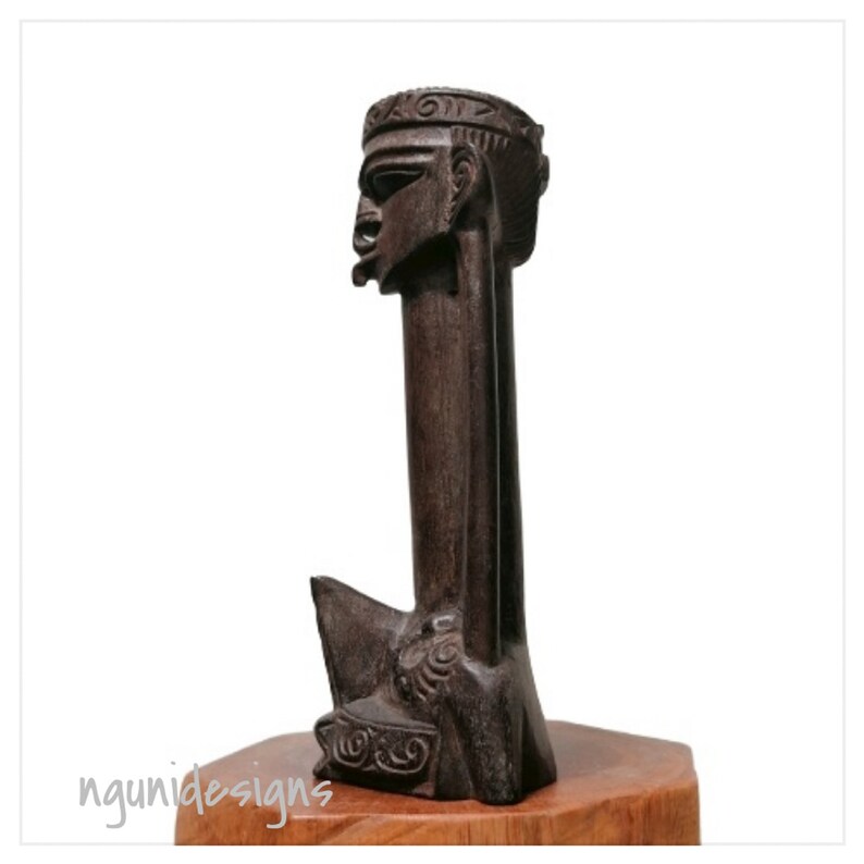 Dayak Orang Ulu Kayan Figure borneo Carvings Etsy