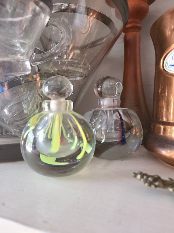 Vintage Murano? Blown Glass Perfume Bottle with Gl