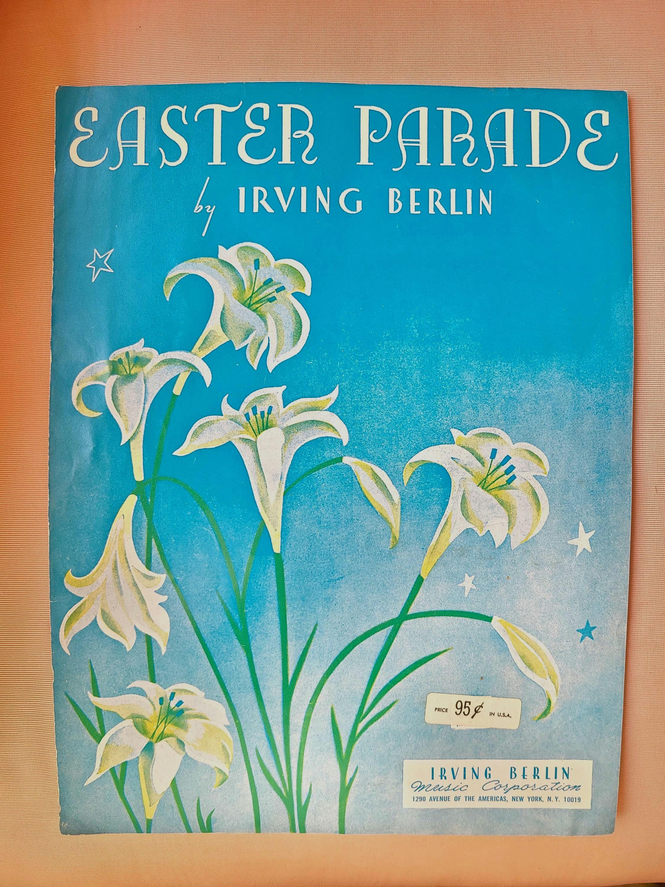 Vintage "Easter Parade" Sheet Music - Irving Berlin, 1933, Piano Voice Guitar frameable graphic art