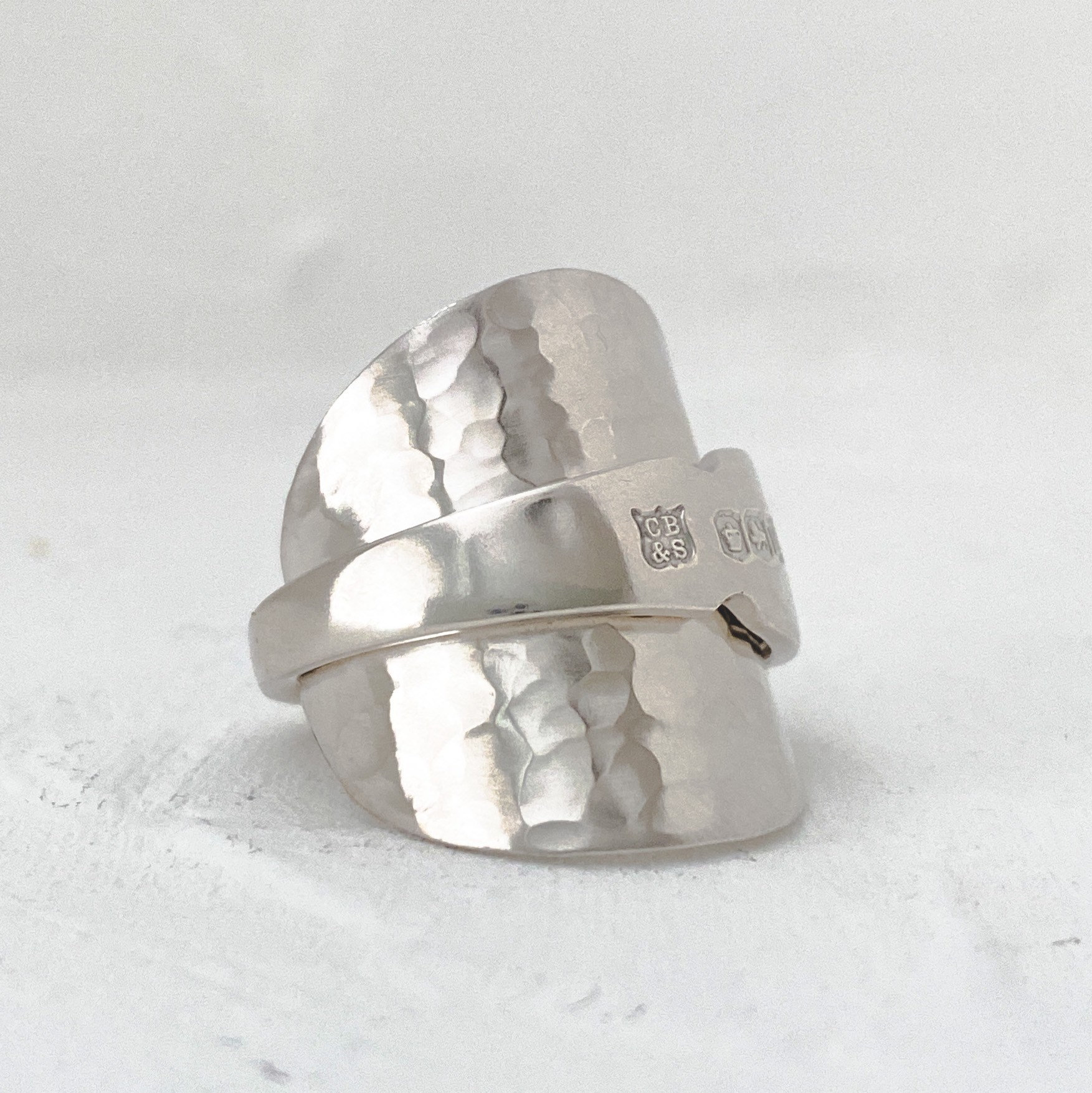 Sterling Silver Spoon Ring Sizes UK N O and P Etsy