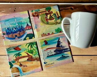 1960's Disneyland Coaster Set