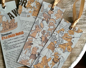 1972 Small World Bookmarks - set of 4!