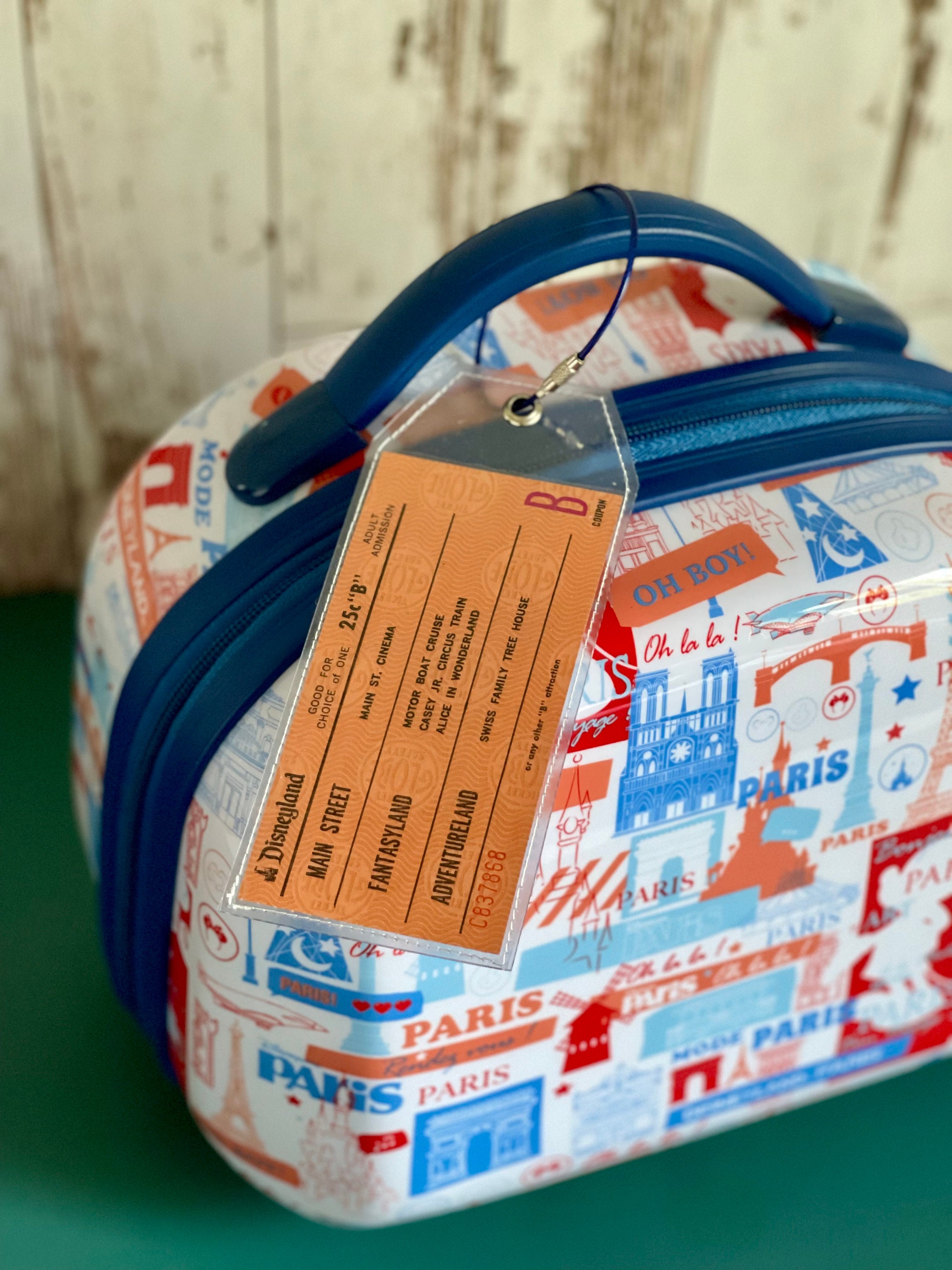 Two Vintage Disneyland Luggage Tags B & C Tickets Etsy