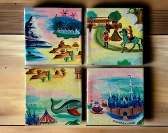 1960's Disneyland Coaster Set