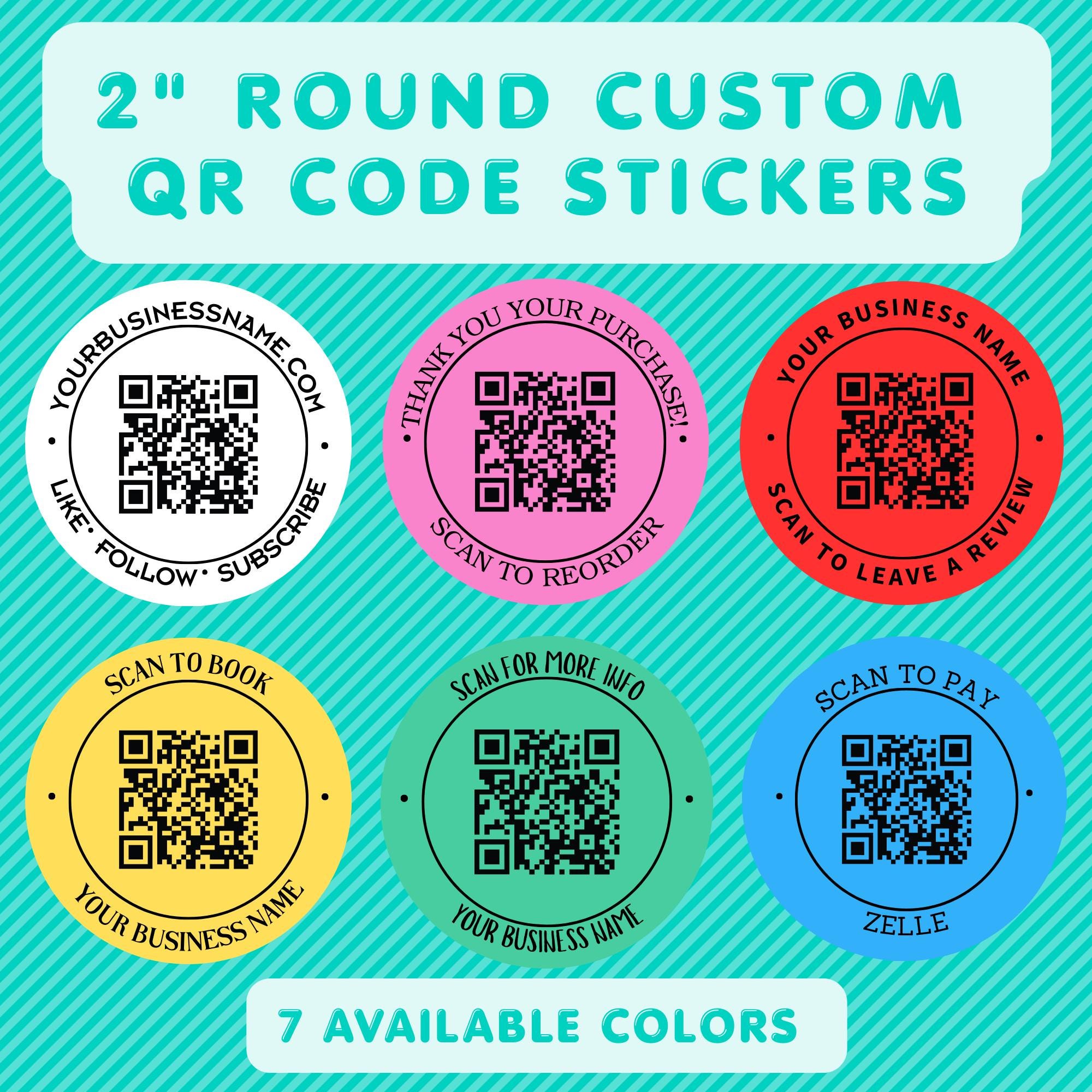 Custom Qr Sticker Designs 2