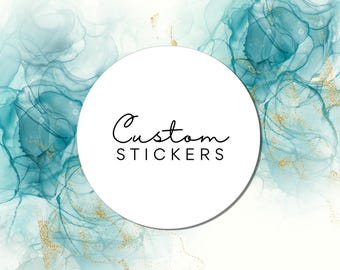 Custom Printed Waterproof Stickers- Round or Square Logo Labels For Any Occasion