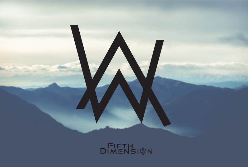 Alan Walker Vinyl Decal Silver Rainbow Holographic EDM Etsy