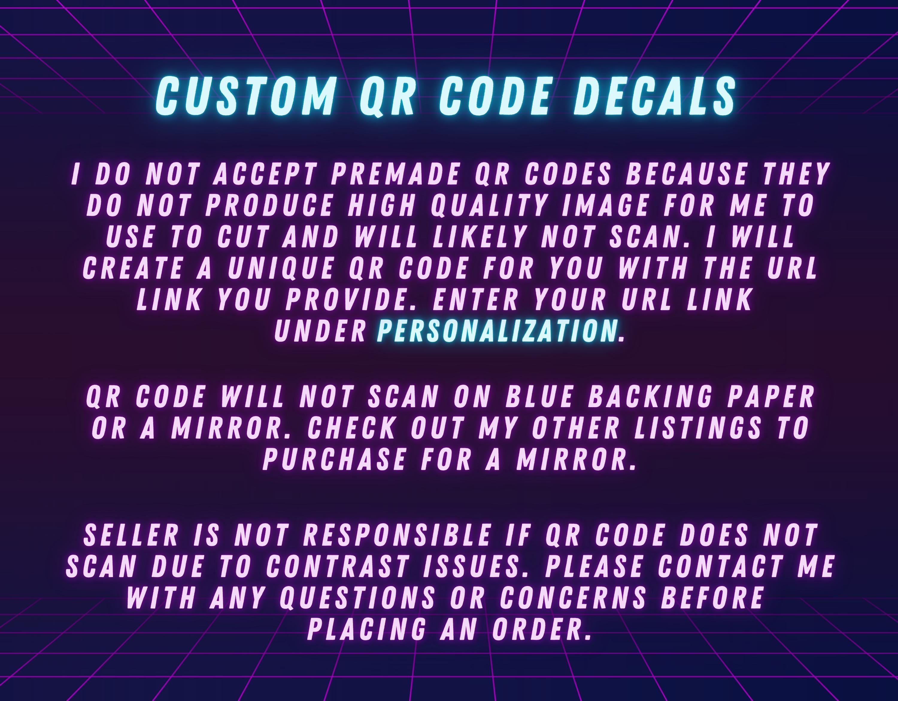 Confirmation Code Stickers Custom QR Code Vinyl Decal Sticker for Business Social Media-follow Us ...