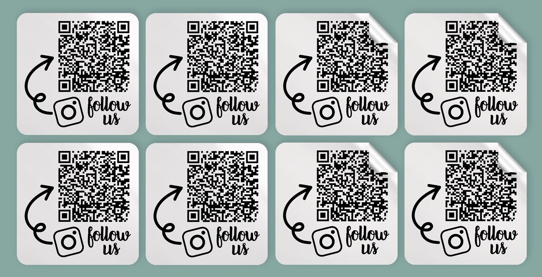 Custom Text QR Code Scan Sticker Labels 1 X 1 or 2 X 2 Inch Square ...