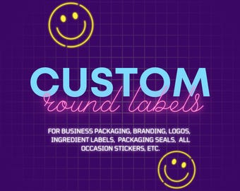 Custom Glossy Round Circle Waterproof Sticker Labels for Logo Branding Product Packaging Business Packaging Info Labels Office Organization