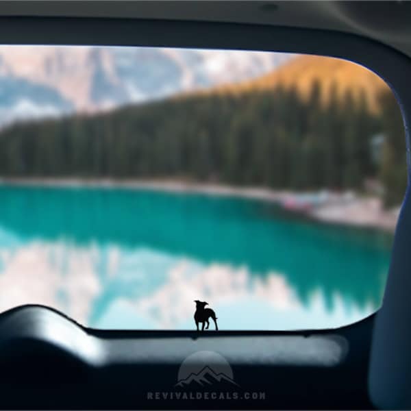 Pitbull Vinyl Decal - Dog Mom Easter Egg - Animal Lover Car Sticker - Cute Mirror Decals - RV Truck Pickup SUV Windshield Laptop