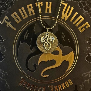 Fourth Wing inspired Dragon Necklace