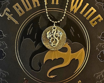 Fourth Wing inspired Dragon Necklace