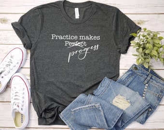 Practice Makes Progress Musician Music Teacher T Shirt | Orchestra Shirt