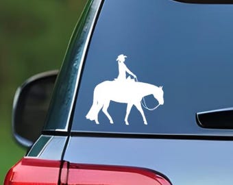 Western Pleasure Car Decal | Western Horse Window Sticker | Equestrian Vinyl Decal