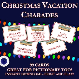 Christmas Vacation | National Lampoon&#39;s Christmas Vacation Movie Game | Christmas Party Game | Charades | Pictionary | Hedbanz