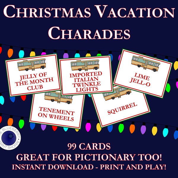 Christmas Vacation | National Lampoon's Christmas Vacation Movie Game | Christmas Party Game | Charades | Pictionary | Hedbanz