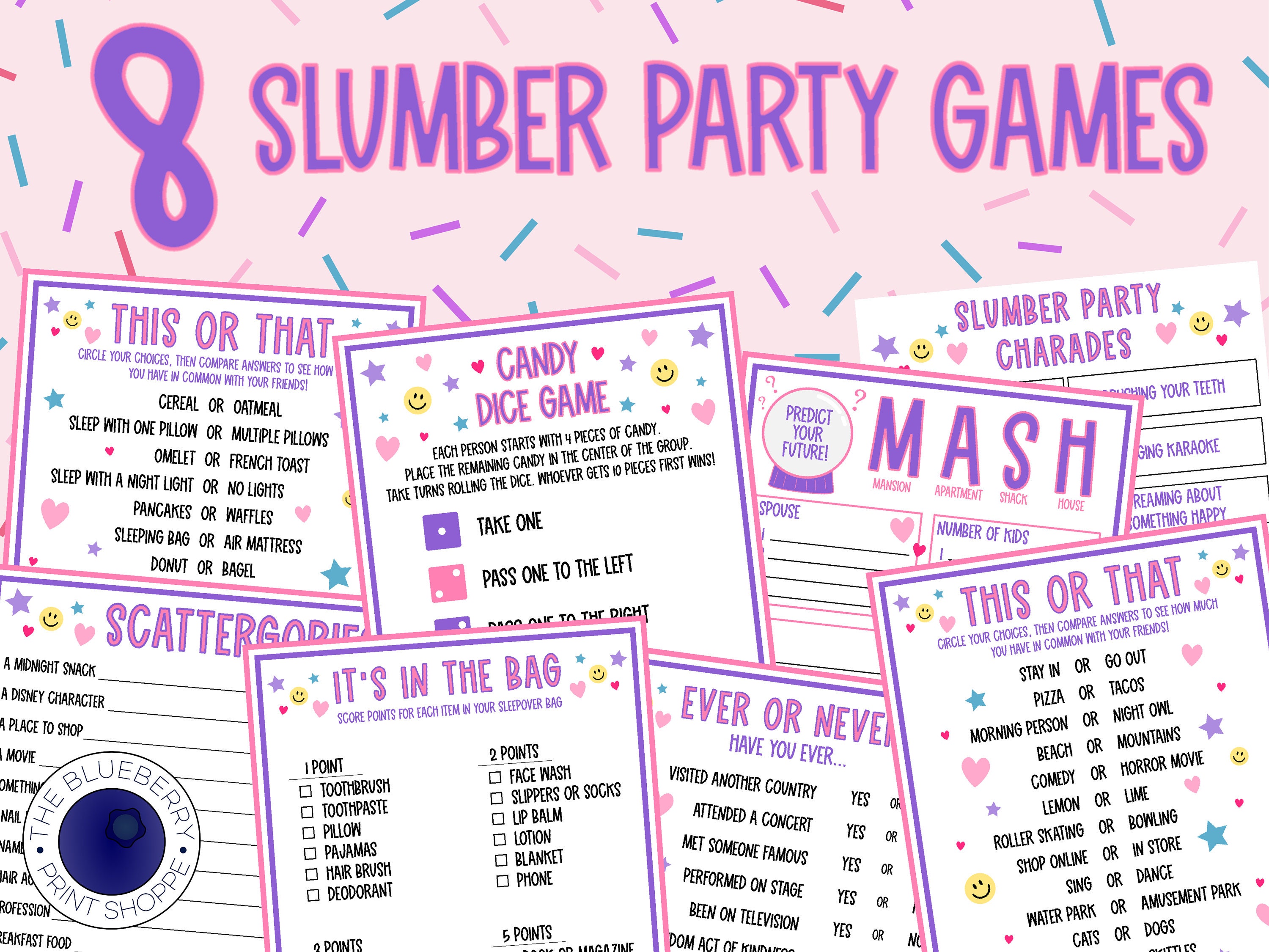 Fun Teen Girls Birthday Games Who Know the BG Best Game Girls Sleepover  Party Games Pajama Party Age 12, 13, 14,15,16,17 Tween 