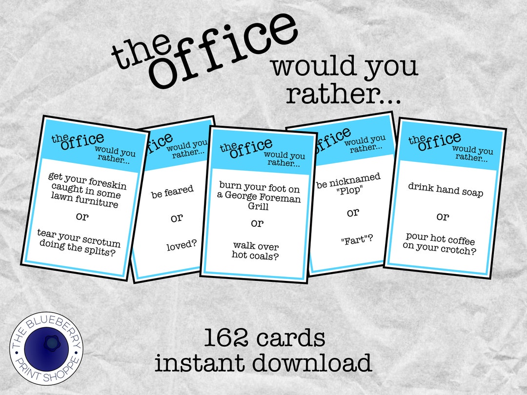 The Office Would You Rather... Game 162 Questions Inspired by the