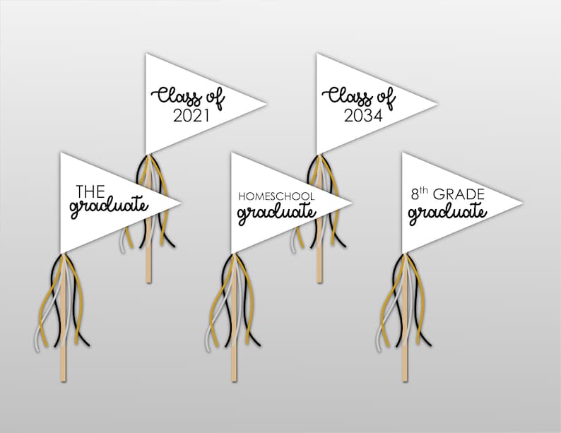 Graduation Flag Bundle Printable | Etsy