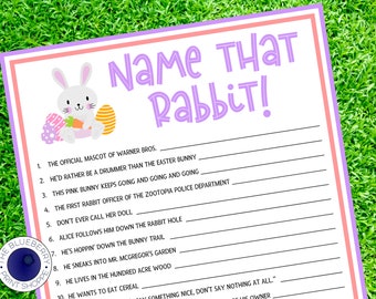 Easter Trivia | Easter Name That Rabbit Game | Easter Game | Fun Easter Activity for Kids & Adults | Fun Group Party Game | Famous Rabbits