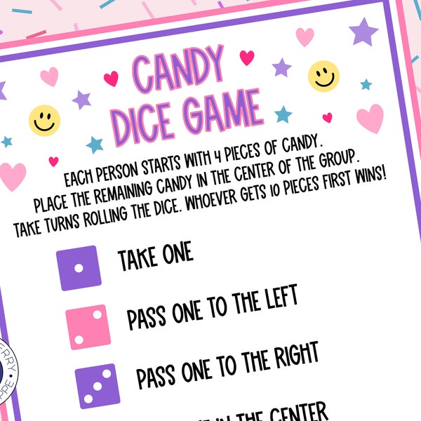 Slumber Party Game | Candy Dice Game | Tween Girl Sleepover | Pajama Party | Fun Teen Slumber Party Activity