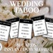 Wedding Taboo Bridal Shower Game Engagement Party - Etsy