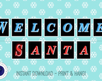 Santa Elf Banner - Etsy