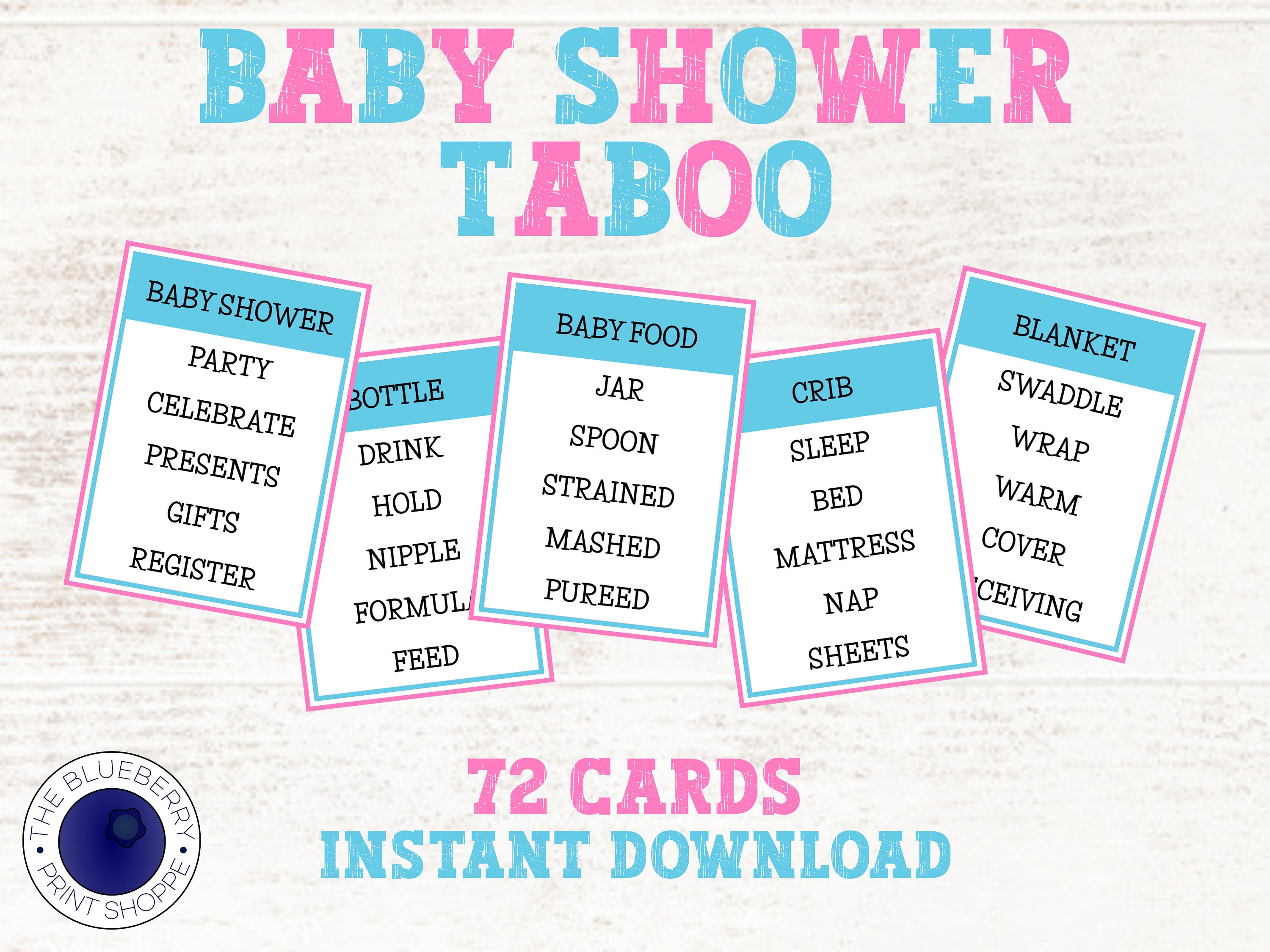 Baby Taboo / Gioco Baby Shower / Festa di rivelazione del genere