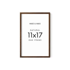 Haus and Hues 11x17 Picture Frame - 11 X 17 Frame Wood Picture Frames, 11x17 Poster Frame Wooden Picture Frames, 17x11 Picture Wooden Frames