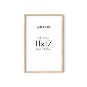 Haus and Hues 11x17 Picture Frame - 11 X 17 Frame Wood Picture Frames, 11x17 Poster Frame Wooden Picture Frames