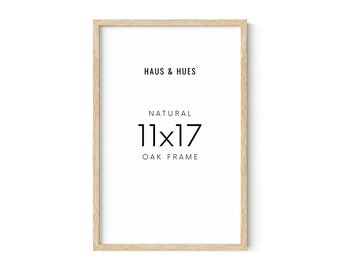 Haus and Hues 11x17 Picture Frame - 11 X 17 Frame Wood Picture Frames, 11x17 Poster Frame Wooden Picture Frames