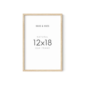 Haus and Hues 12 by 18 Picture Frame Set of 1 - 12 x 18 Poster Frame, 18x12 Light Wood Frame, 12x18 Frame, 12 x 18 Frame Natural Wood