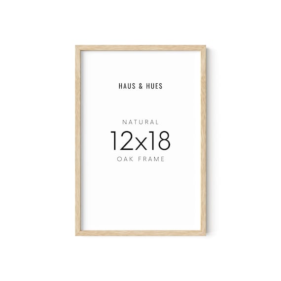 Haus and Hues 12 by 18 Picture Frame Set of 1 12 X 18 Poster Frame 18x12 Light Wood Frame 12x18 Frame 12 X 18 Frame Natural Wood Etsy