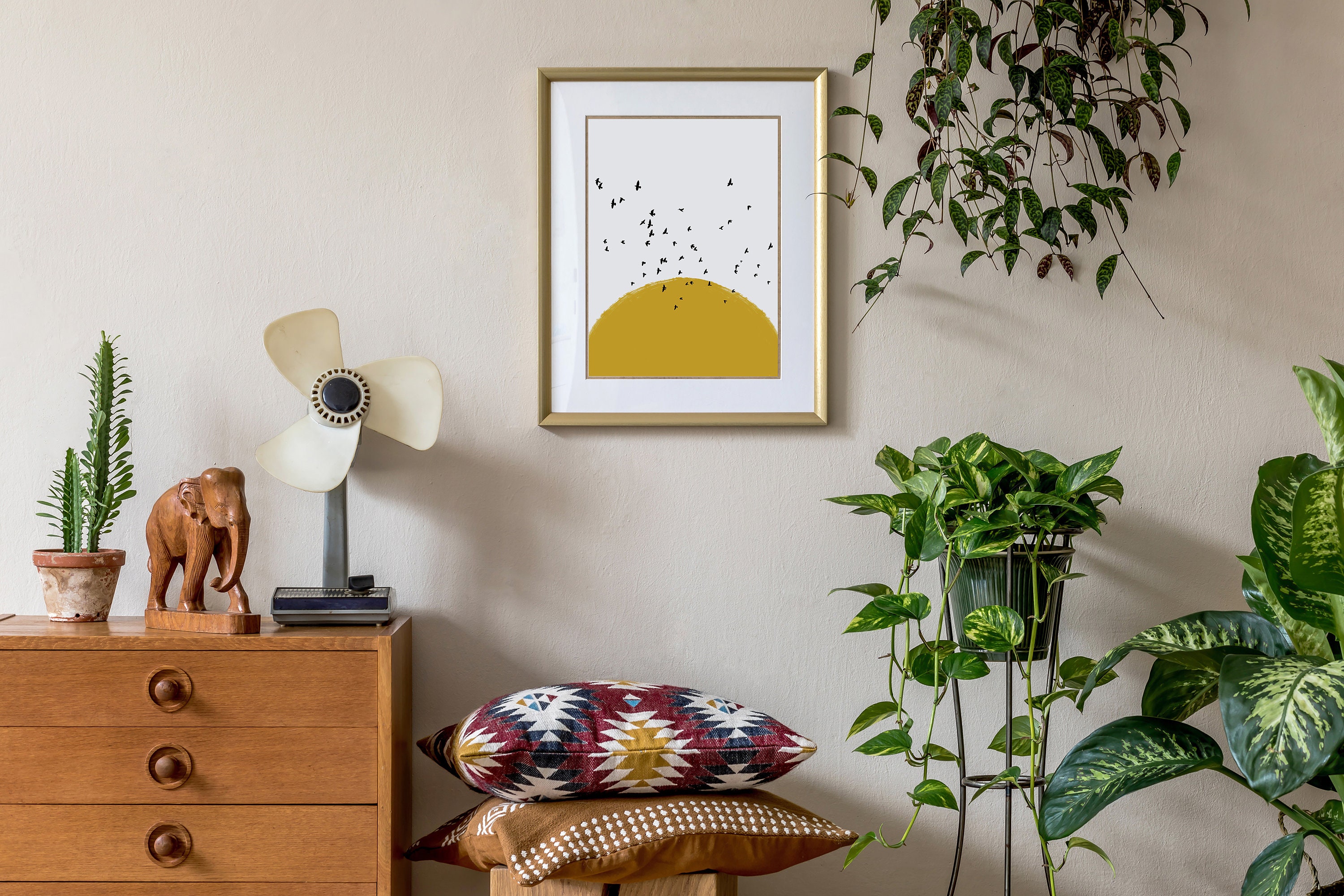 Haus and Hues Sun Art Print Nordic Wall Art Sun Wall Art Etsy UK