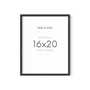 Haus and Hues 16x20 Natural Wood Frames for Posters, 16x20 Frame Wood, 16x20 Poster Frames for Wall, 16x20 Frame Light Wood, Picture