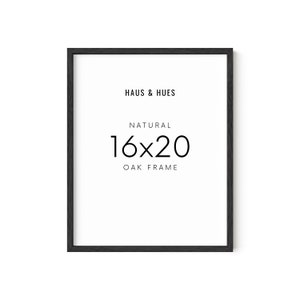 Haus and Hues 16x20 Natural Oak Wood Poster Frame