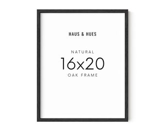 Haus and Hues 16x20 Natural Oak Wood Poster Frame