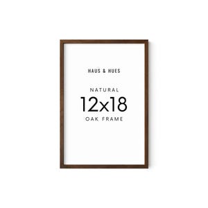 HAUS AND HUES 12 by 18 Picture Frame Set of 1-12 x 18 Poster Frame, 18x12 Light Wood Frame, 12x18 Frame, 12 x 18 Frame Natural Wood