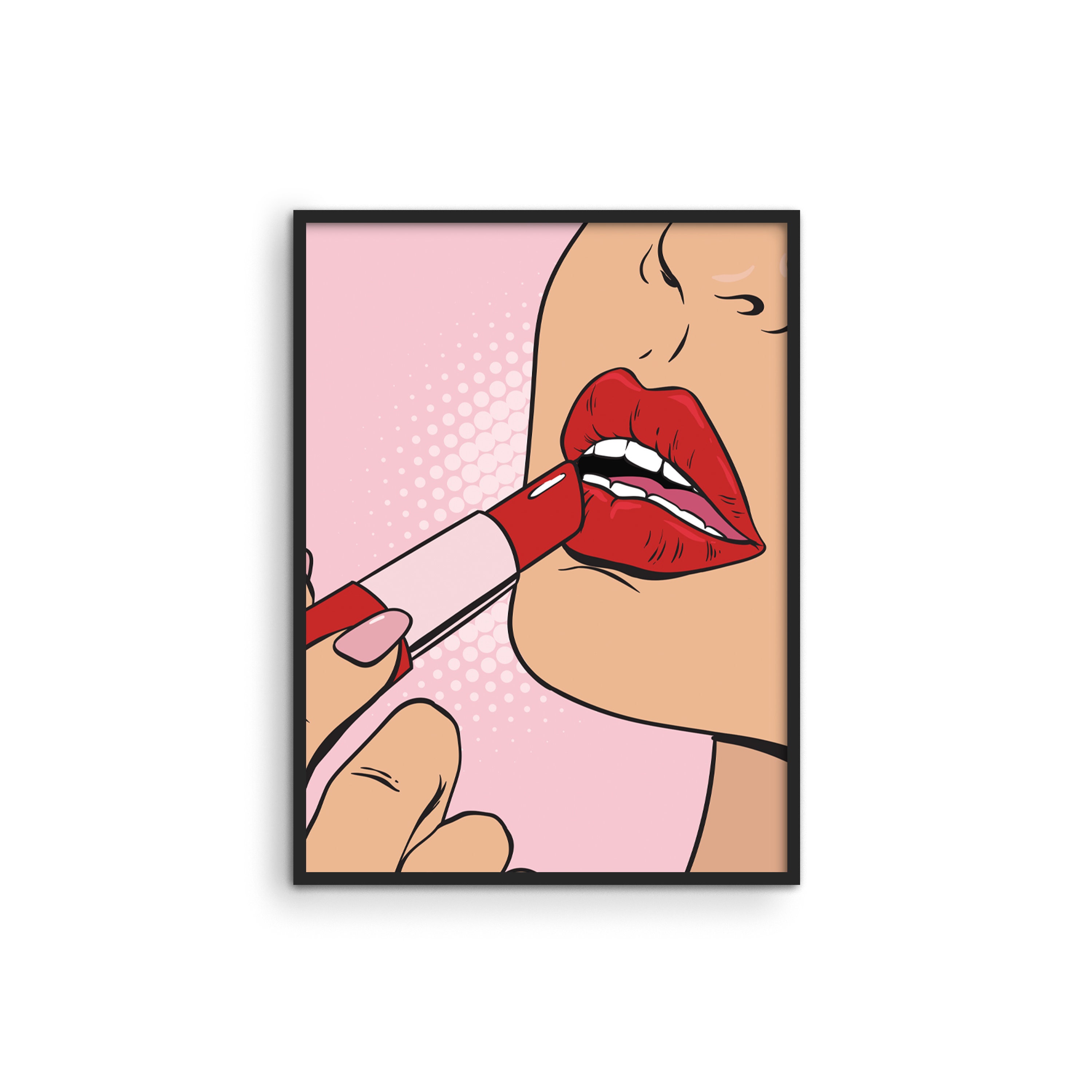 Pop Art Red Lipstick - Etsy