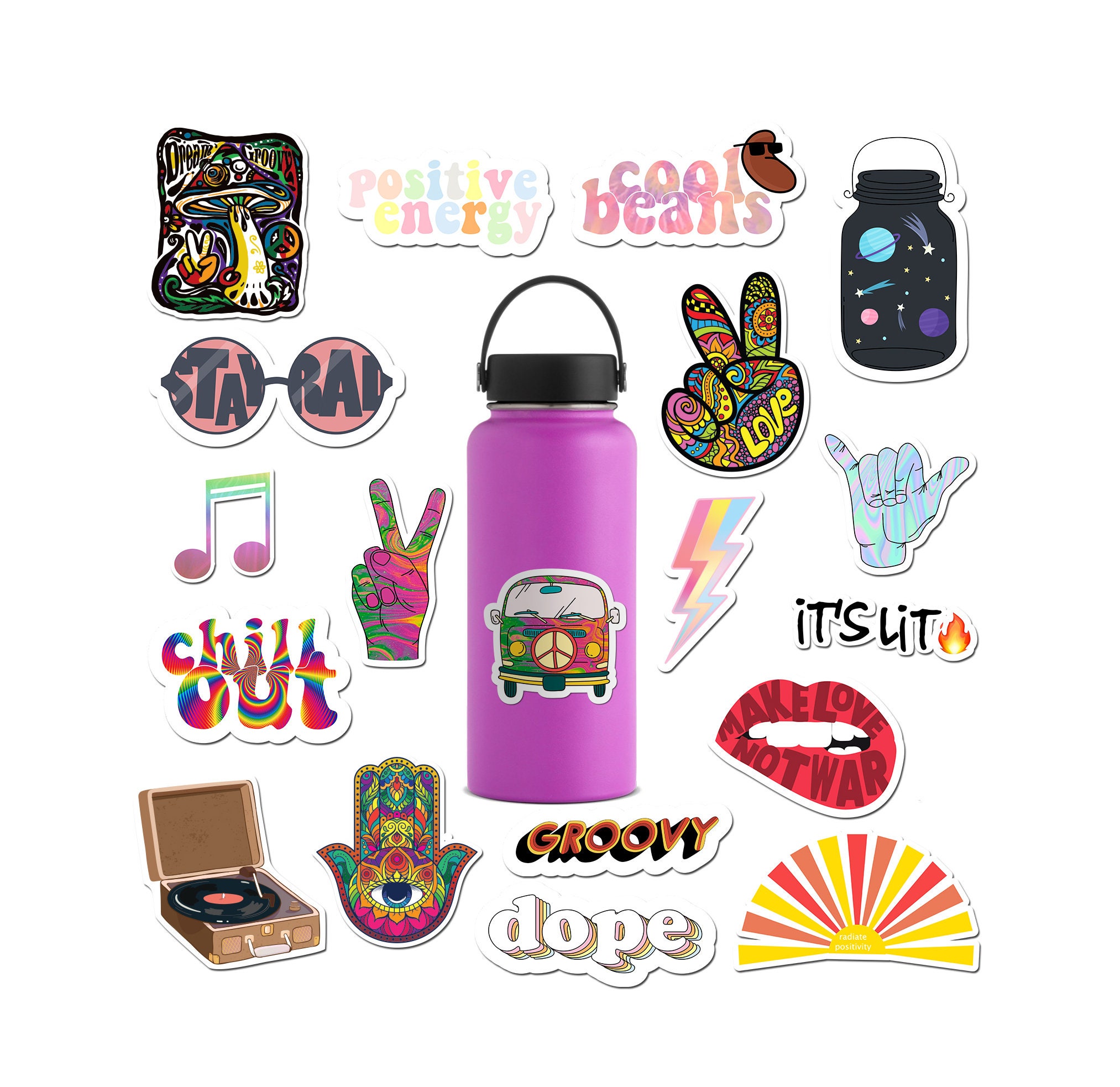 ,Laptop and Water Bottle Decal Sticker Pack for Teens 23Pcs Girls Women Vinyl Stickers Waterproof Cute Stickers ,Laptop and Water Bottle Decal Sticker Pack for Teens 23Pcs Girls Women Vinyl Stickers Waterproof Cute Stickers
