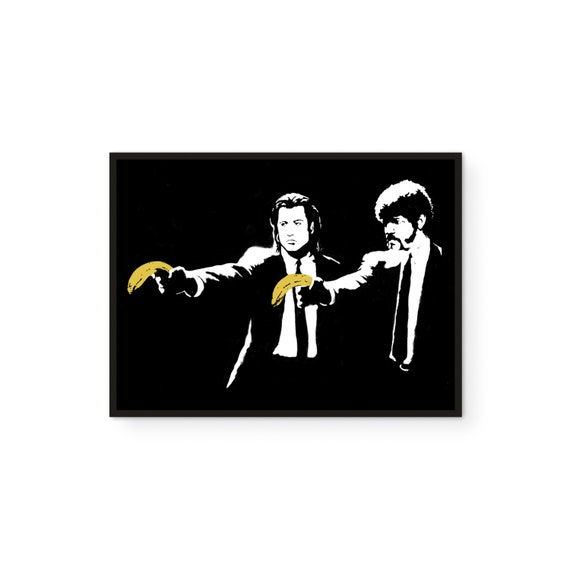 Banksy Pulp Fiction Print: Pop Art Graffiti Poster - Etsy