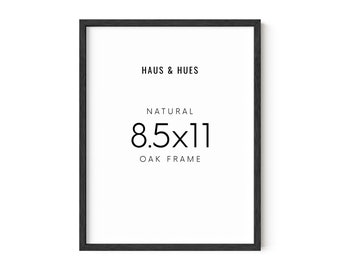 Black Oak Picture Frame: 8.5 x 11 Document & Artwork Frame