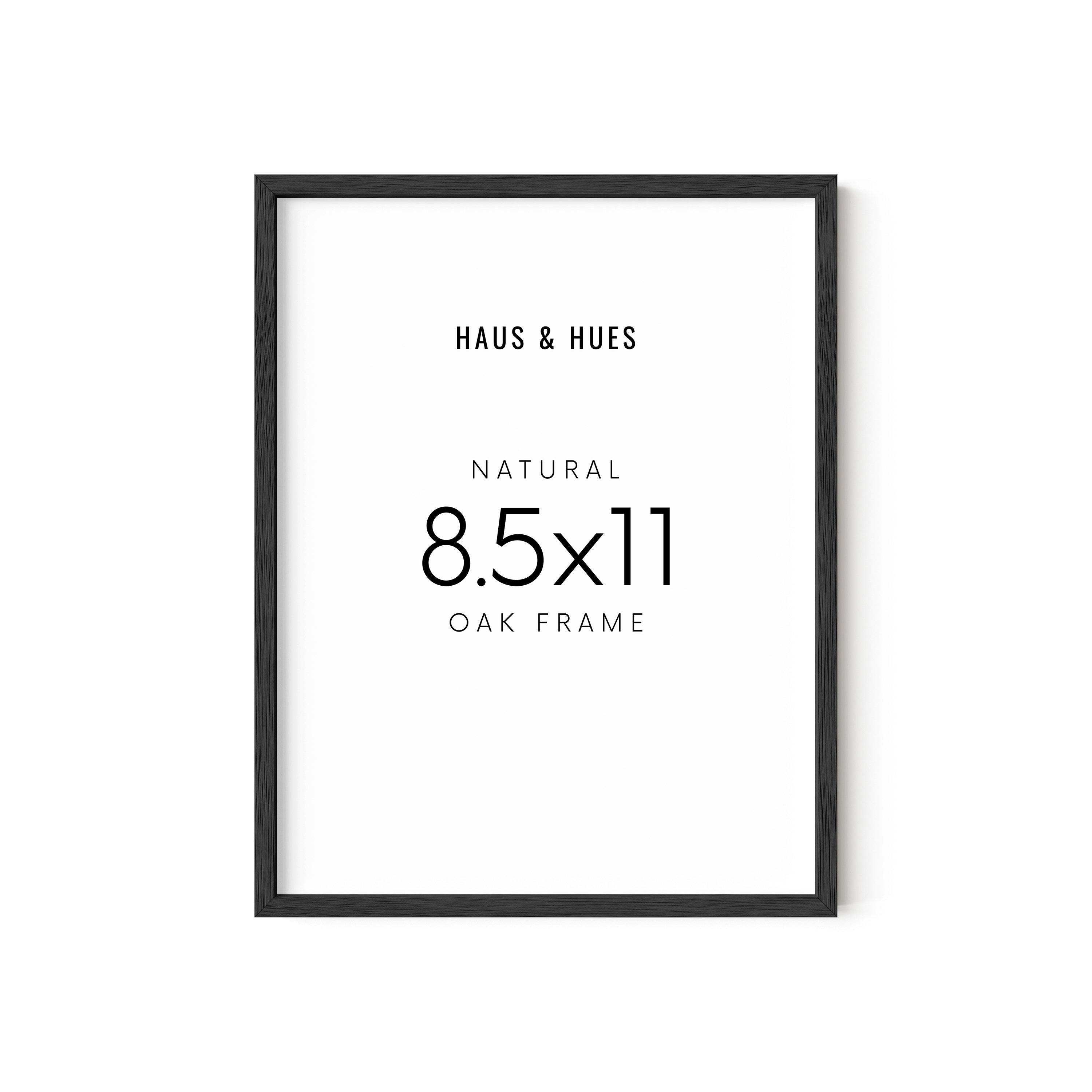 Black Oak Picture Frame: 8.5 X 11 Document & Artwork Frame - Etsy
