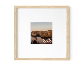 Haus and Hues 8x8 Frames -Square Frames Beige Picture Frames, 8x8 Picture Frames Beige Photo Frames, Square Picture Frame Wood