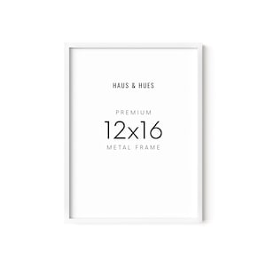 Haus and Hues 12x16 Picture Frame White - Frame For 12x16 Print White Frame, 12x16 Poster Frame White (White Aluminum Frame)