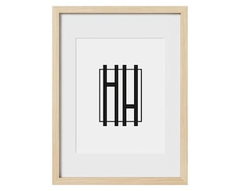 Haus and Hues Oak Picture Frame with Glass and Mat