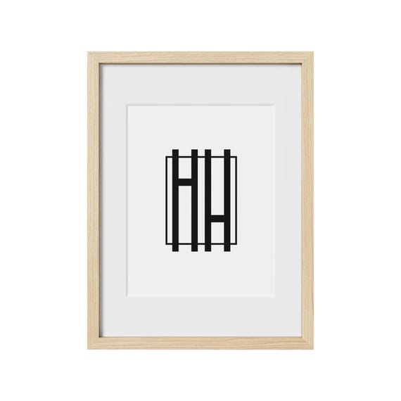 Haus and Hues Oak Picture Frame with Glass and Mat