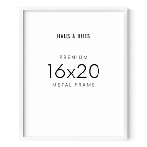  16x20 Picture Frame Matted to 11x14, Solid Oak Wood 16 x 20  Picture Frame for Wall, Minimalist Thin Wood Post Frame 16x20 for Home  Decor, 16x20 Wood Frame with Glass