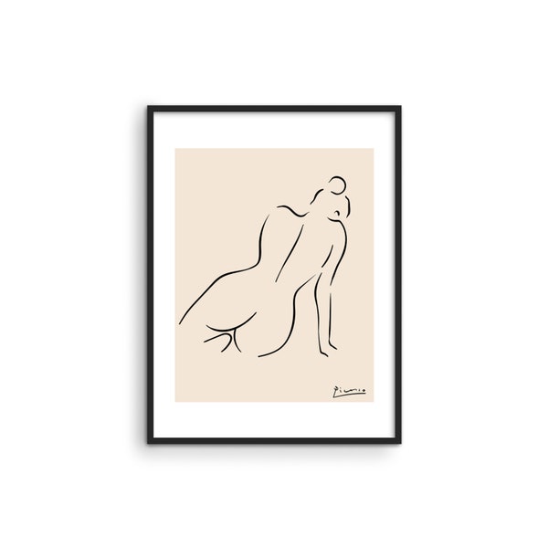 Picasso Nude Woman Silhouette